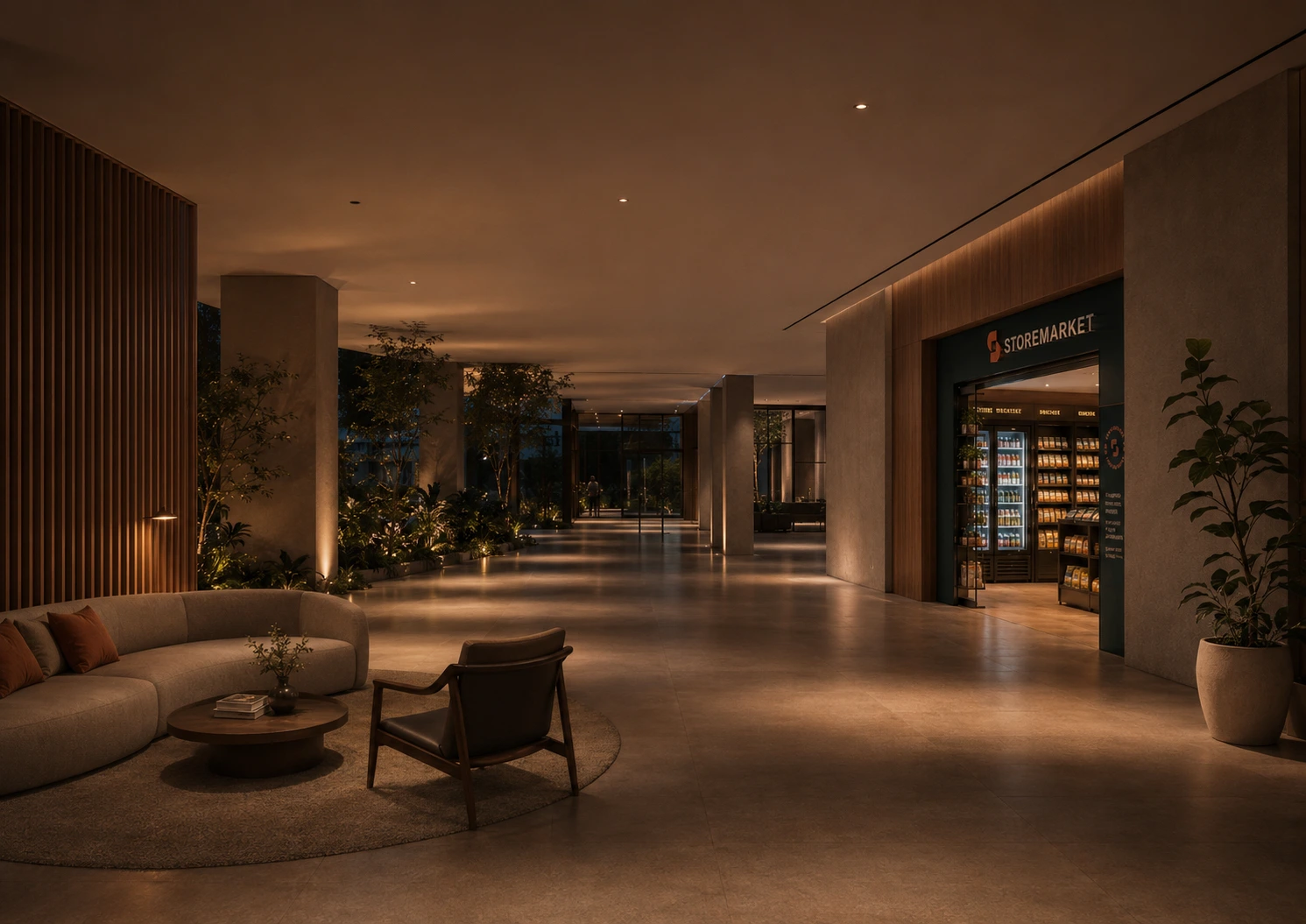 StoreMarket integrada a um ambiente contemporâneo