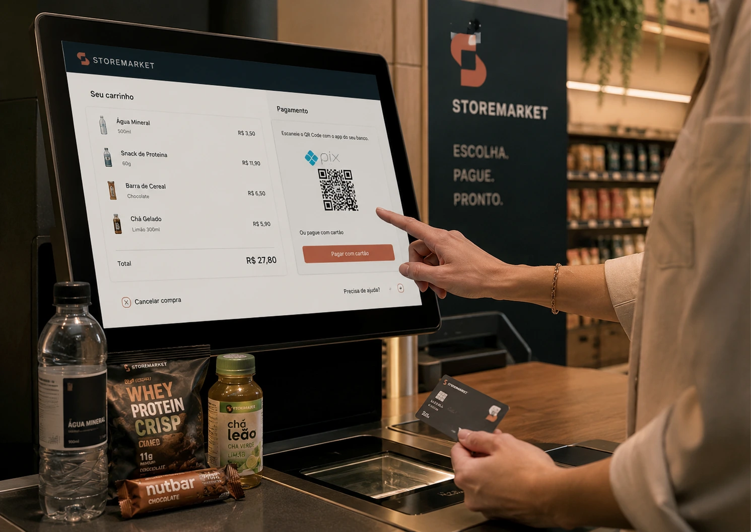 Tecnologia de autoatendimento StoreMarket