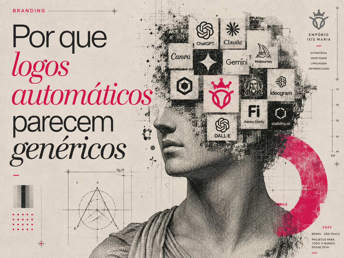 Por que logos automáticos parecem genéricos