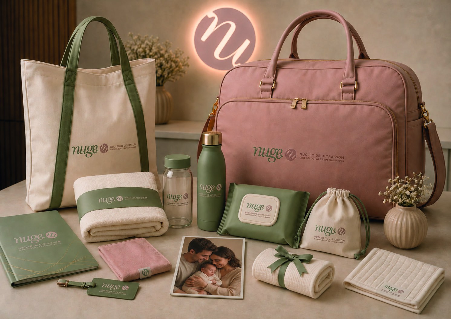 Kit de aplicação da marca NUGE